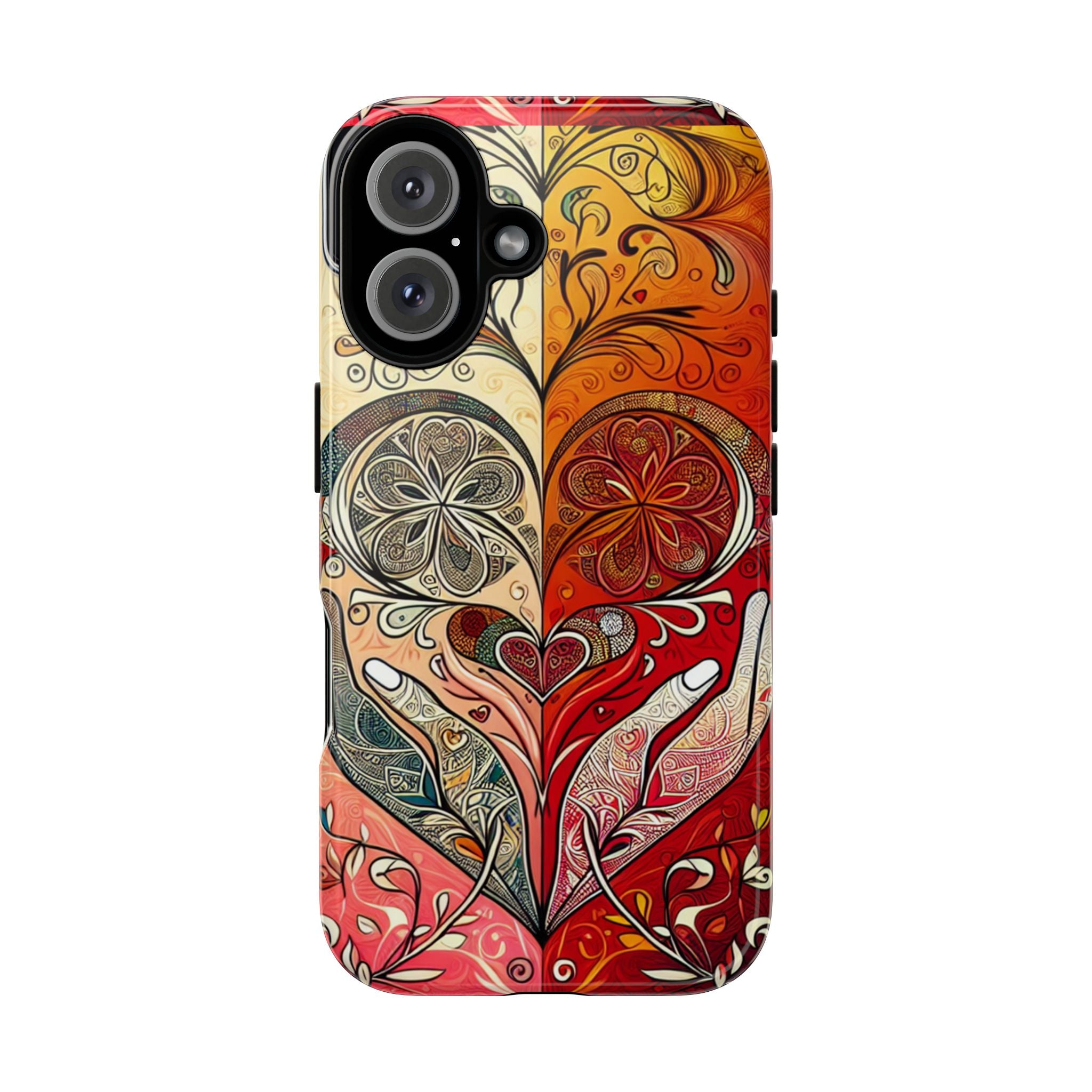 Colorful Artistic Phone Case for Tough Love, Gifts for Art Lovers, Unique Smartphone Accessories, Valentine's Day Gift