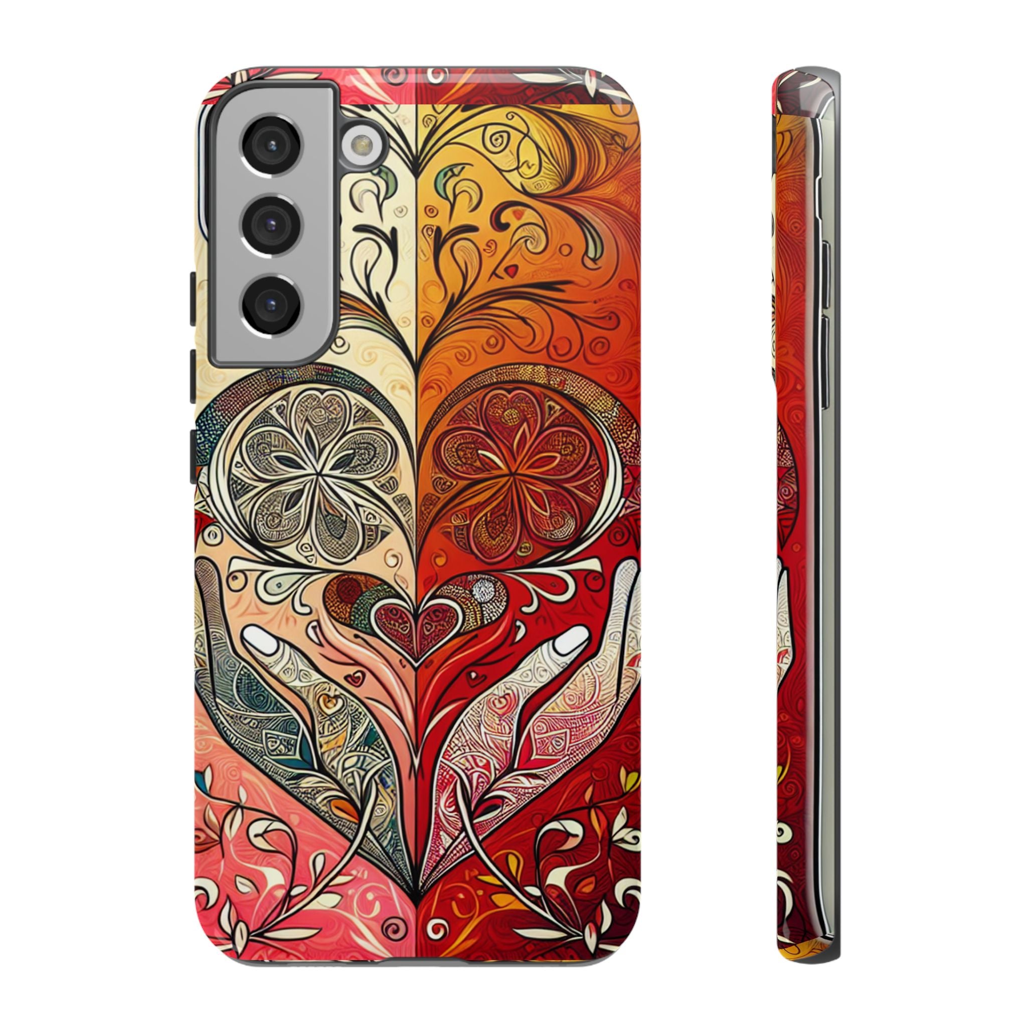 Colorful Artistic Phone Case for Tough Love, Gifts for Art Lovers, Unique Smartphone Accessories, Valentine's Day Gift