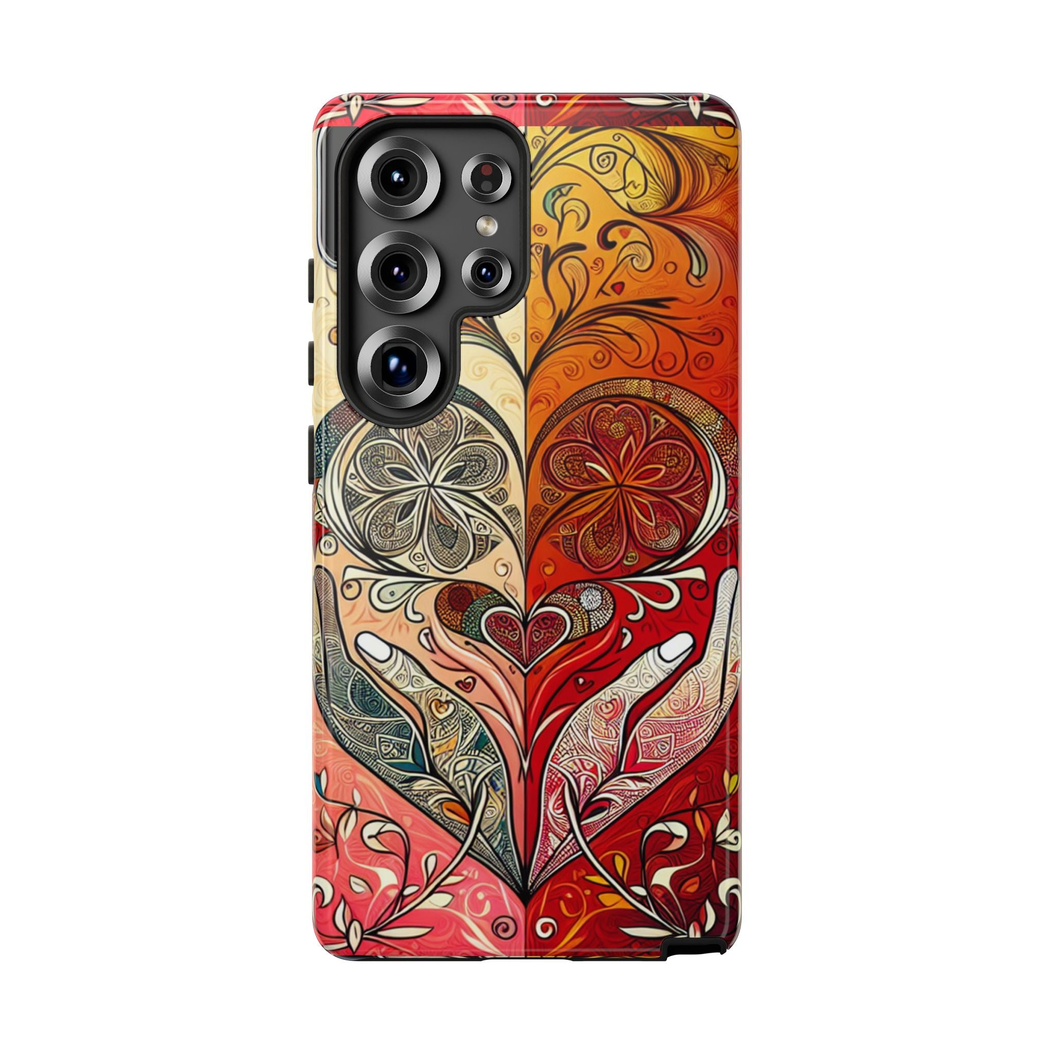 Colorful Artistic Phone Case for Tough Love, Gifts for Art Lovers, Unique Smartphone Accessories, Valentine's Day Gift