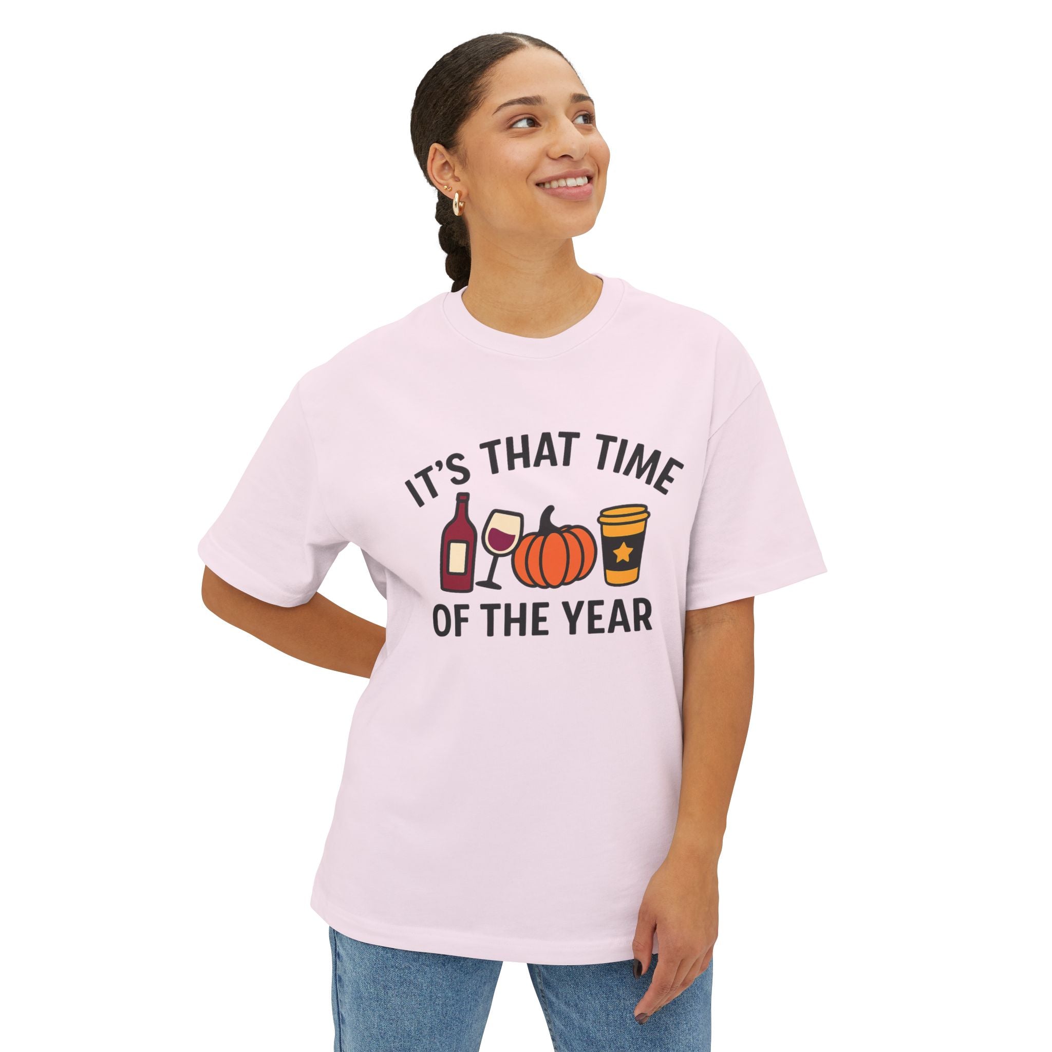 Autumn Vibes Boxy Tee - Perfect for Fall Celebrations, Halloween, Cozy Gatherings, Thanksgiving, and Casual Outings, Wine Lover Gift