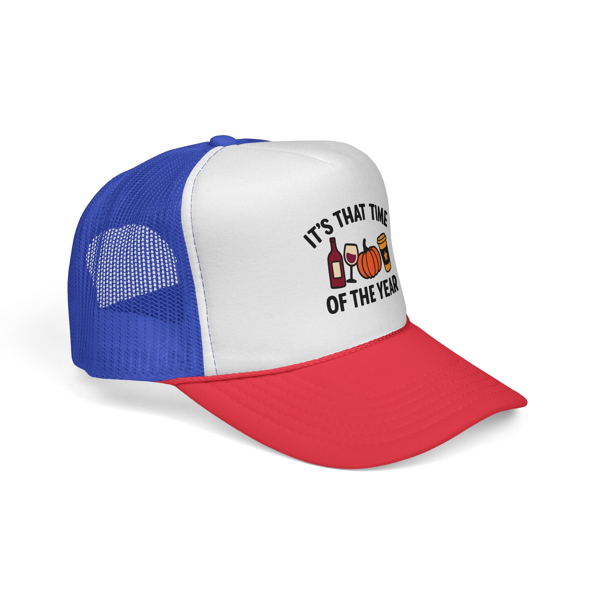 Seasonal Trucker Cap, Fall Vibes Hat, Autumn Accessories, Funny Caps for Parties, Harvest Celebration Gear