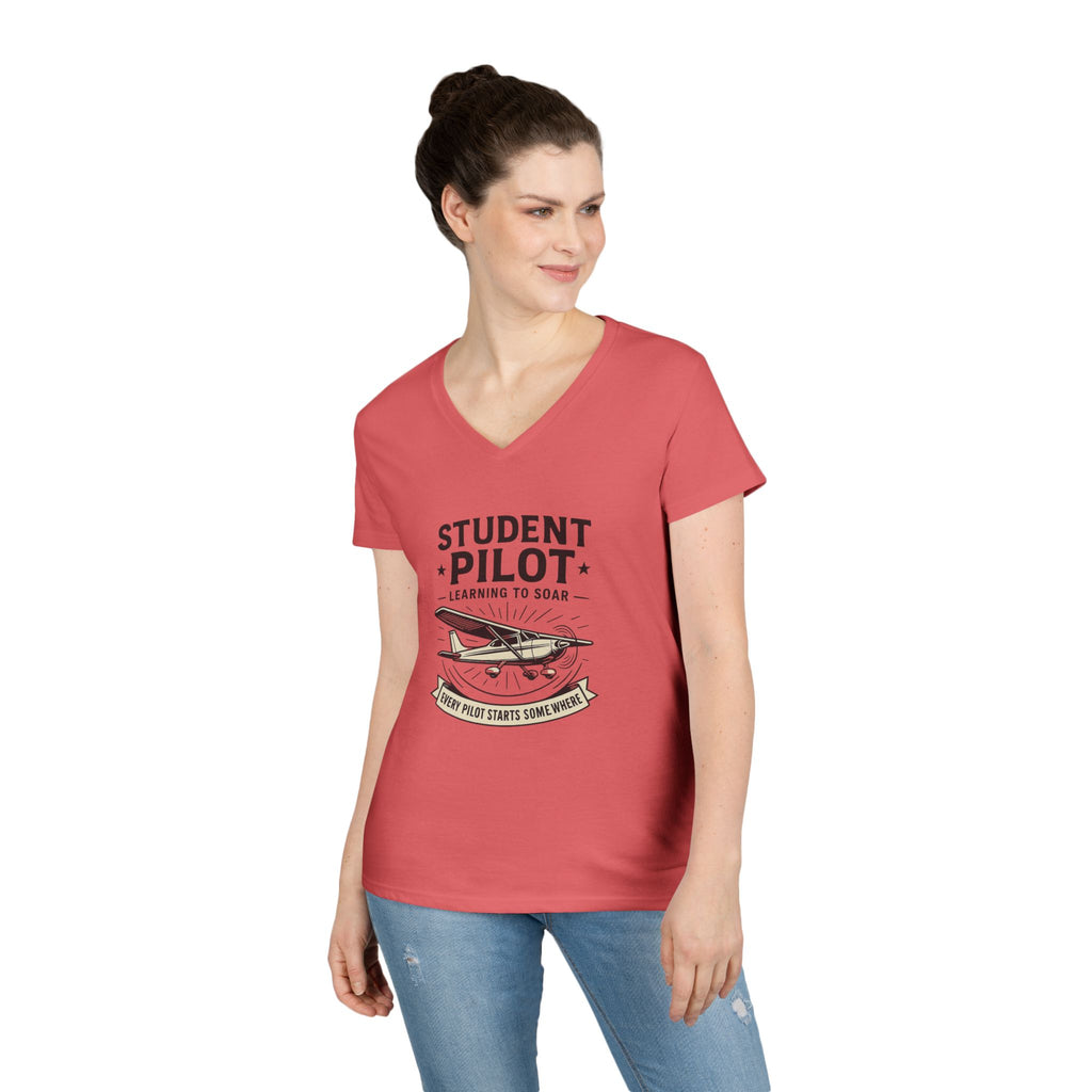 Student Pilot V-Neck T-Shirt, Gift for Aspiring Pilots, Aviation Enthusiast Tee, Airplane Lover Apparel, Flying School Shirt, Pilot [...]
