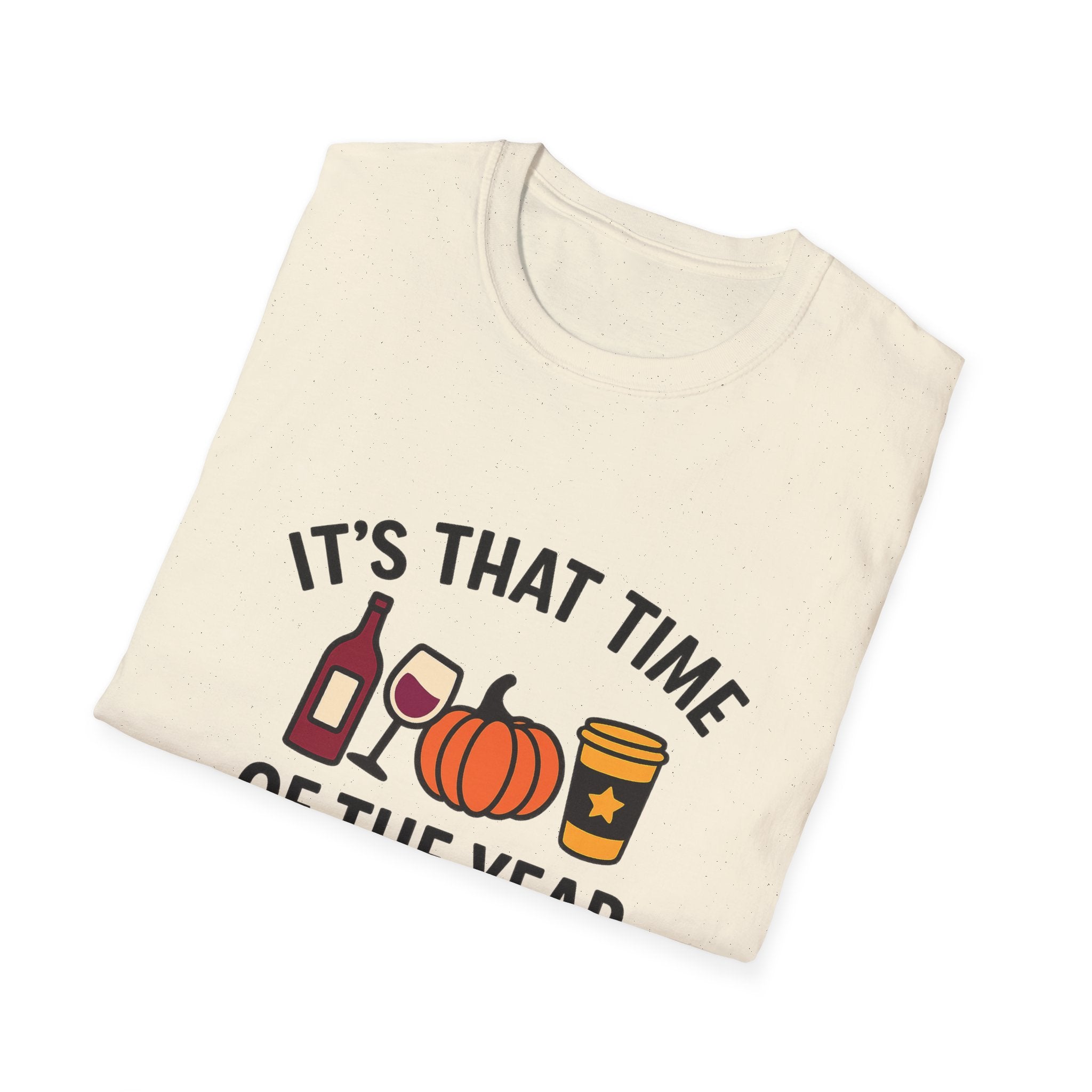 Copy of Fall Vibes Unisex T-Shirt, Cozy Autumn Tee, Halloween Shirt, Seasonal Gift, Wine Pumpkin Design