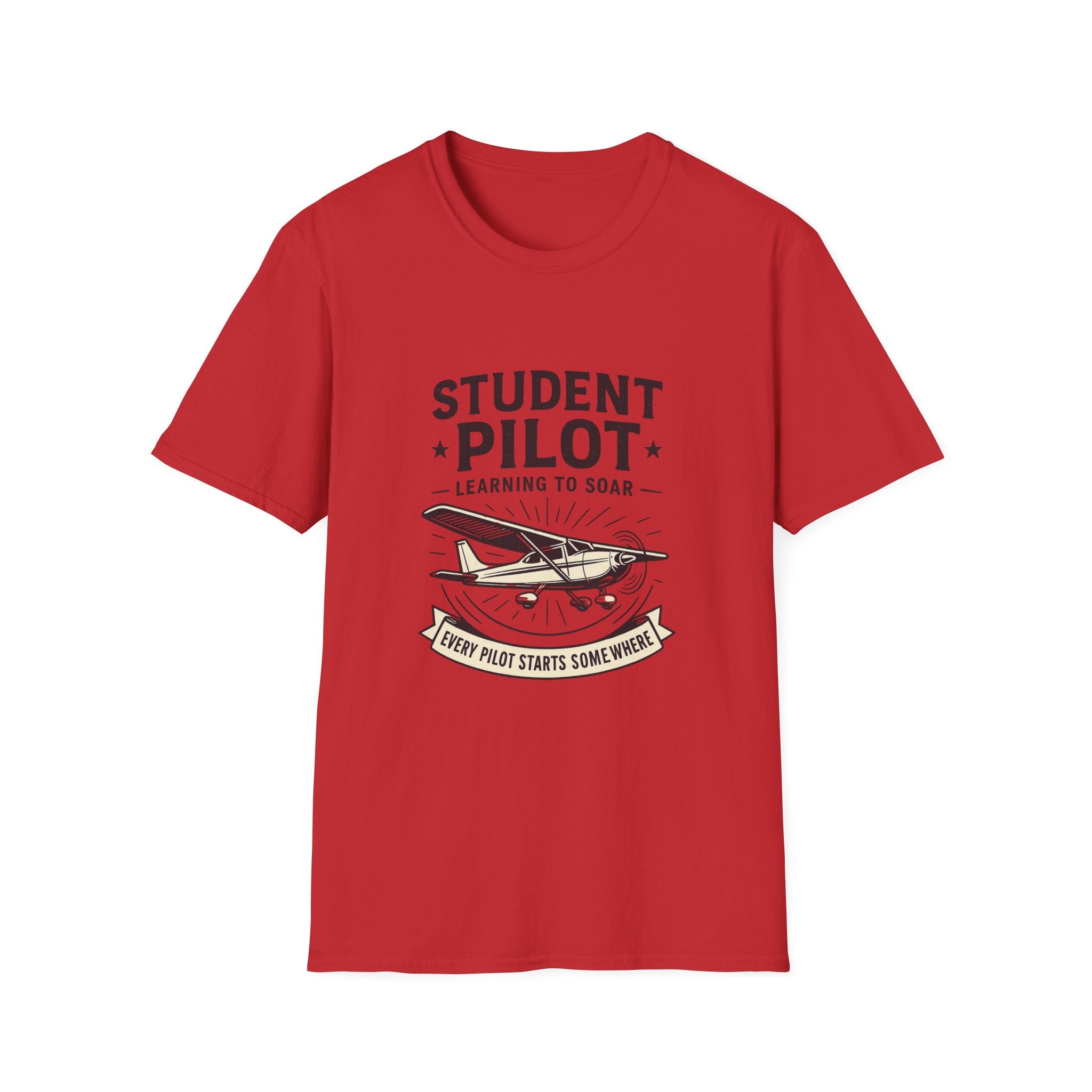 Student Pilot Unisex T-Shirt - Perfect for Aspiring Aviators, Aviation Gifts, Flight School, Casual Wear, Airplane Enthusiasts