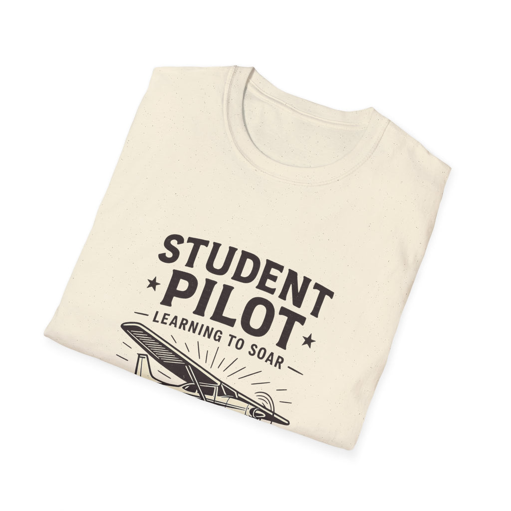 Student Pilot Unisex T-Shirt - Perfect for Aspiring Aviators, Aviation Gifts, Flight School, Casual Wear, Airplane Enthusiasts