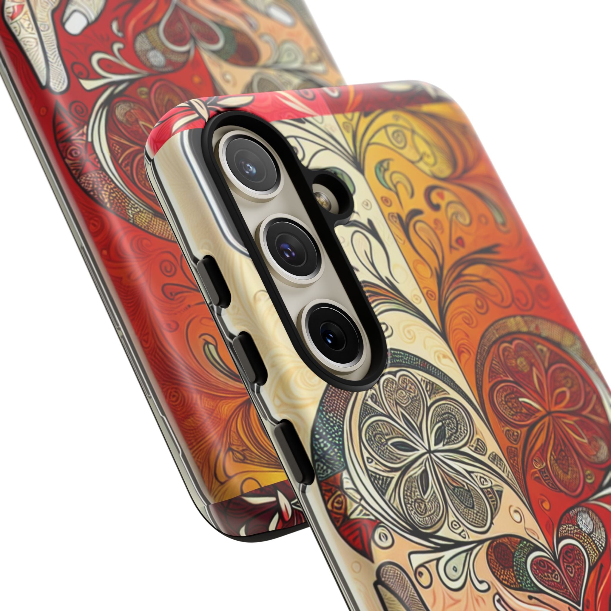 Colorful Artistic Phone Case for Tough Love, Gifts for Art Lovers, Unique Smartphone Accessories, Valentine's Day Gift