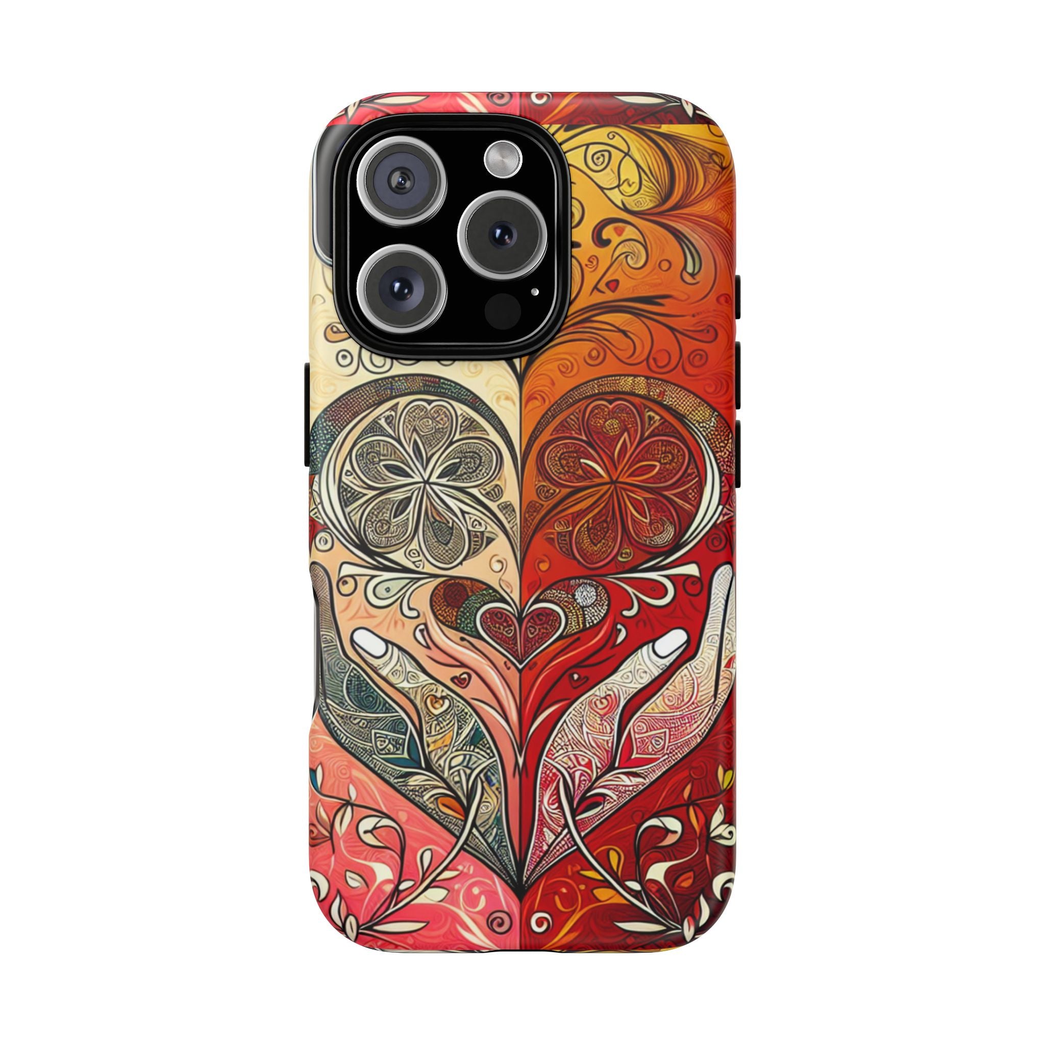 Colorful Artistic Phone Case for Tough Love, Gifts for Art Lovers, Unique Smartphone Accessories, Valentine's Day Gift