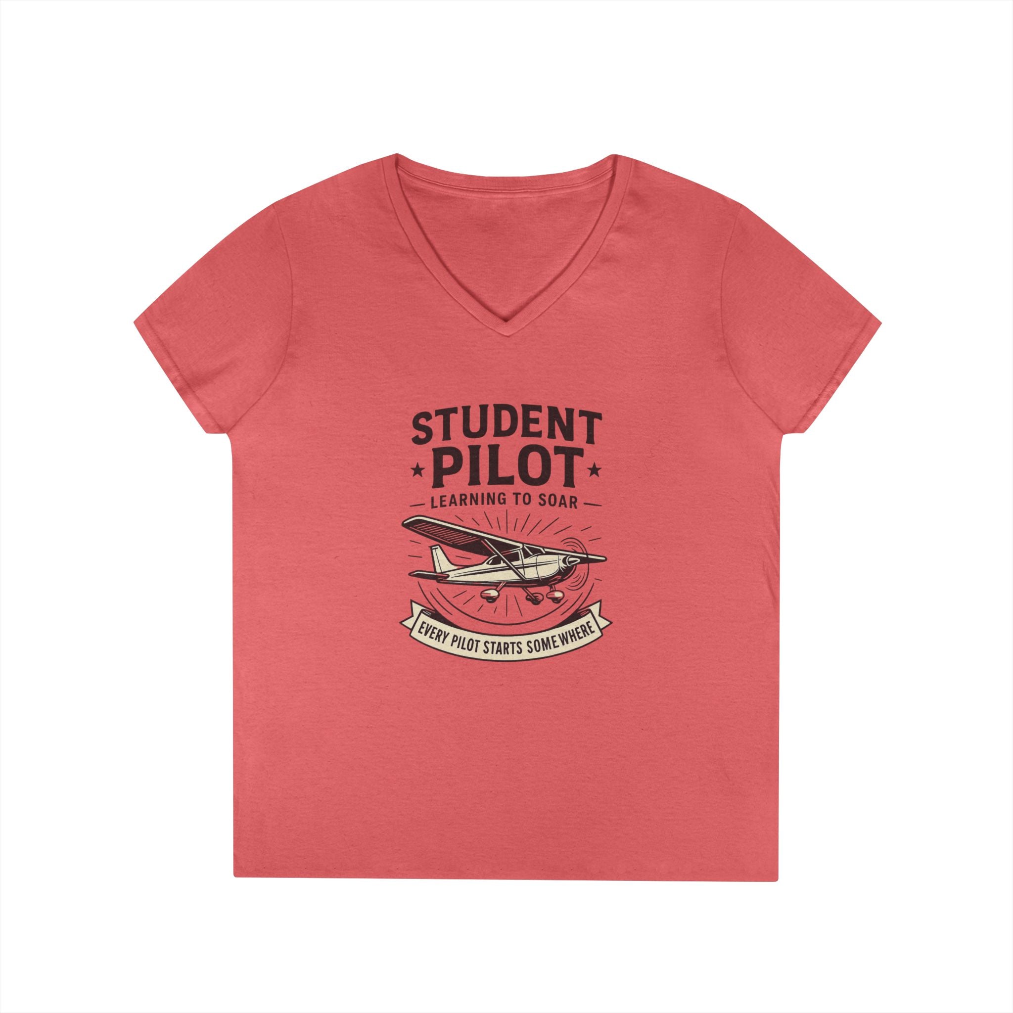 Student Pilot V-Neck T-Shirt, Gift for Aspiring Pilots, Aviation Enthusiast Tee, Airplane Lover Apparel, Flying School Shirt, Pilot [...]