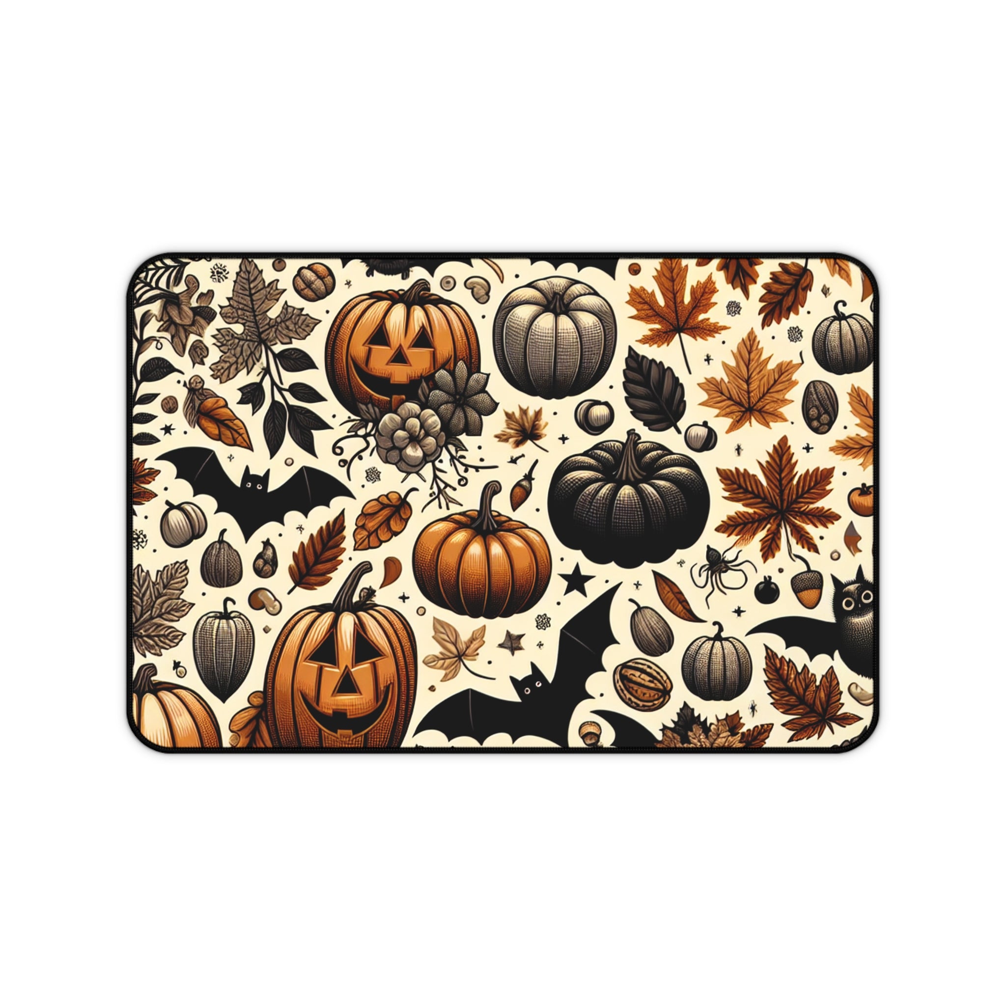 Halloween Desk Mat, Seasonal Home Decor, Office Accessories, Fall Decor, Pumpkin Table Protector