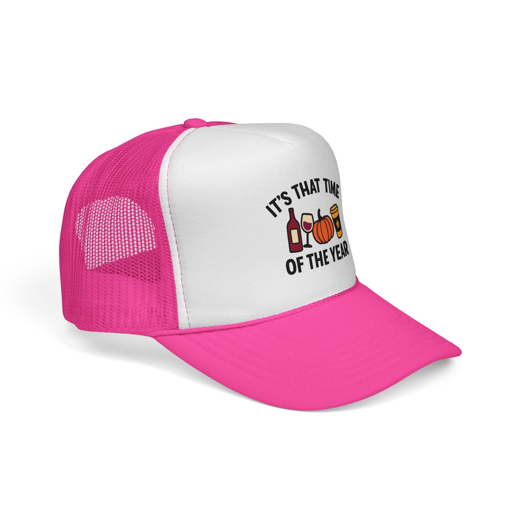 Seasonal Trucker Cap, Fall Vibes Hat, Autumn Accessories, Funny Caps for Parties, Harvest Celebration Gear