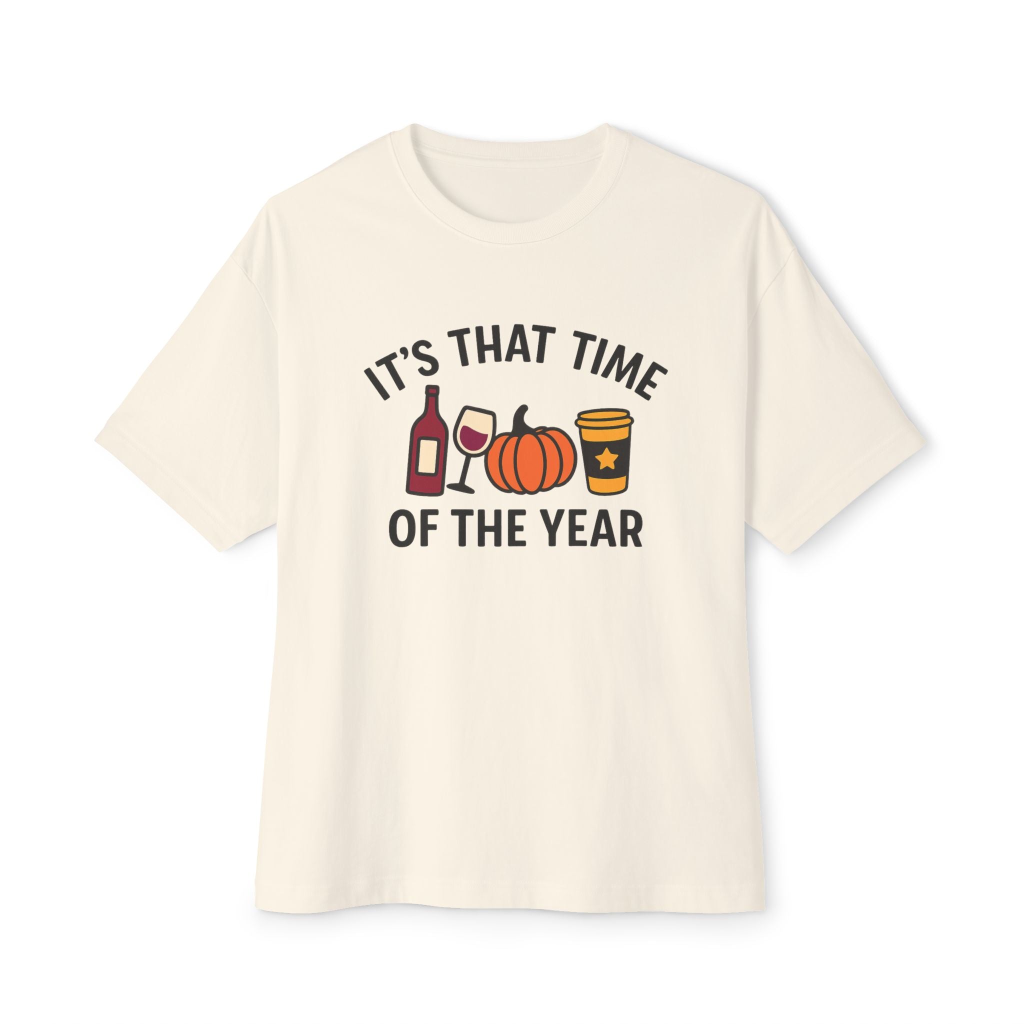 Autumn Vibes Boxy Tee - Perfect for Fall Celebrations, Halloween, Cozy Gatherings, Thanksgiving, and Casual Outings, Wine Lover Gift