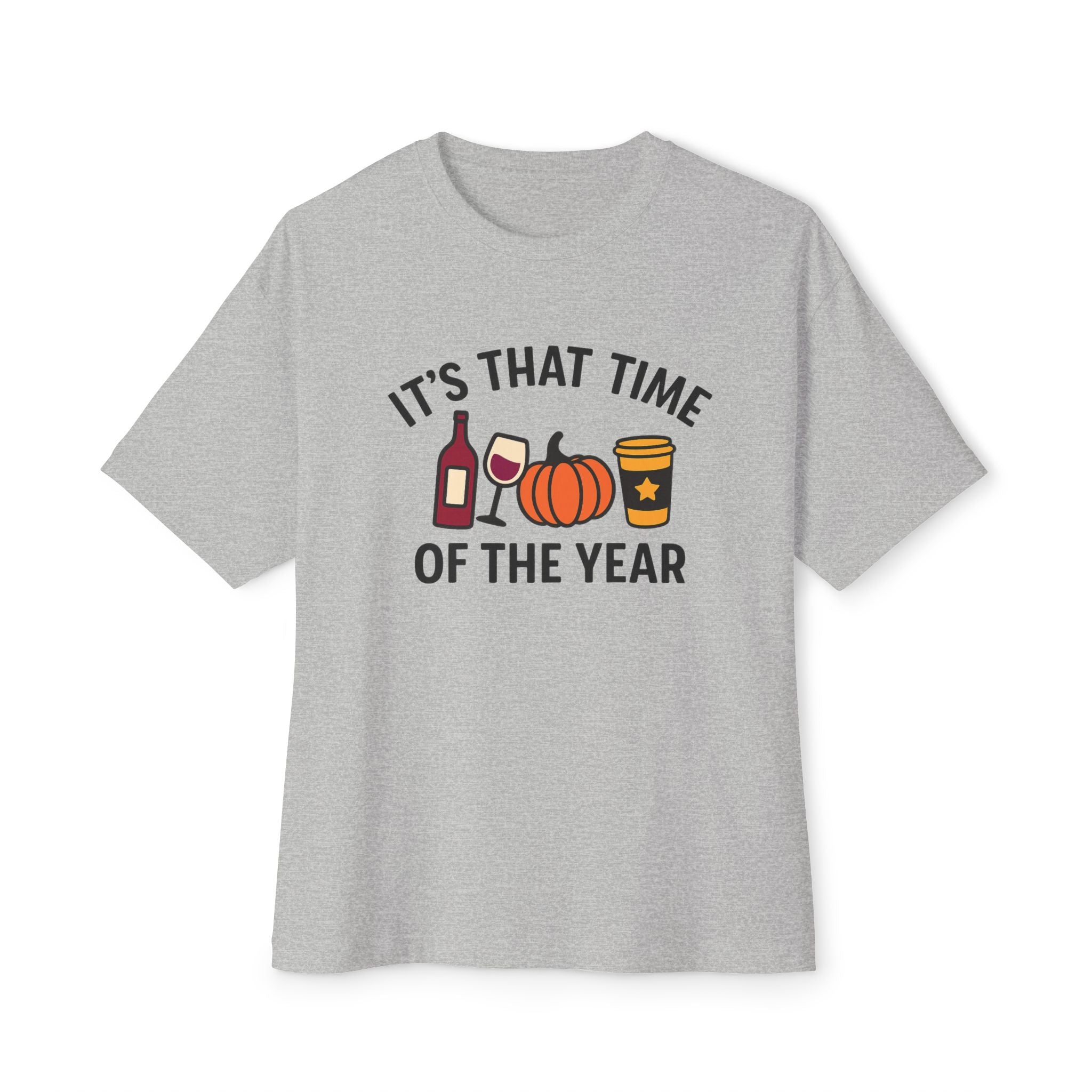Autumn Vibes Boxy Tee - Perfect for Fall Celebrations, Halloween, Cozy Gatherings, Thanksgiving, and Casual Outings, Wine Lover Gift
