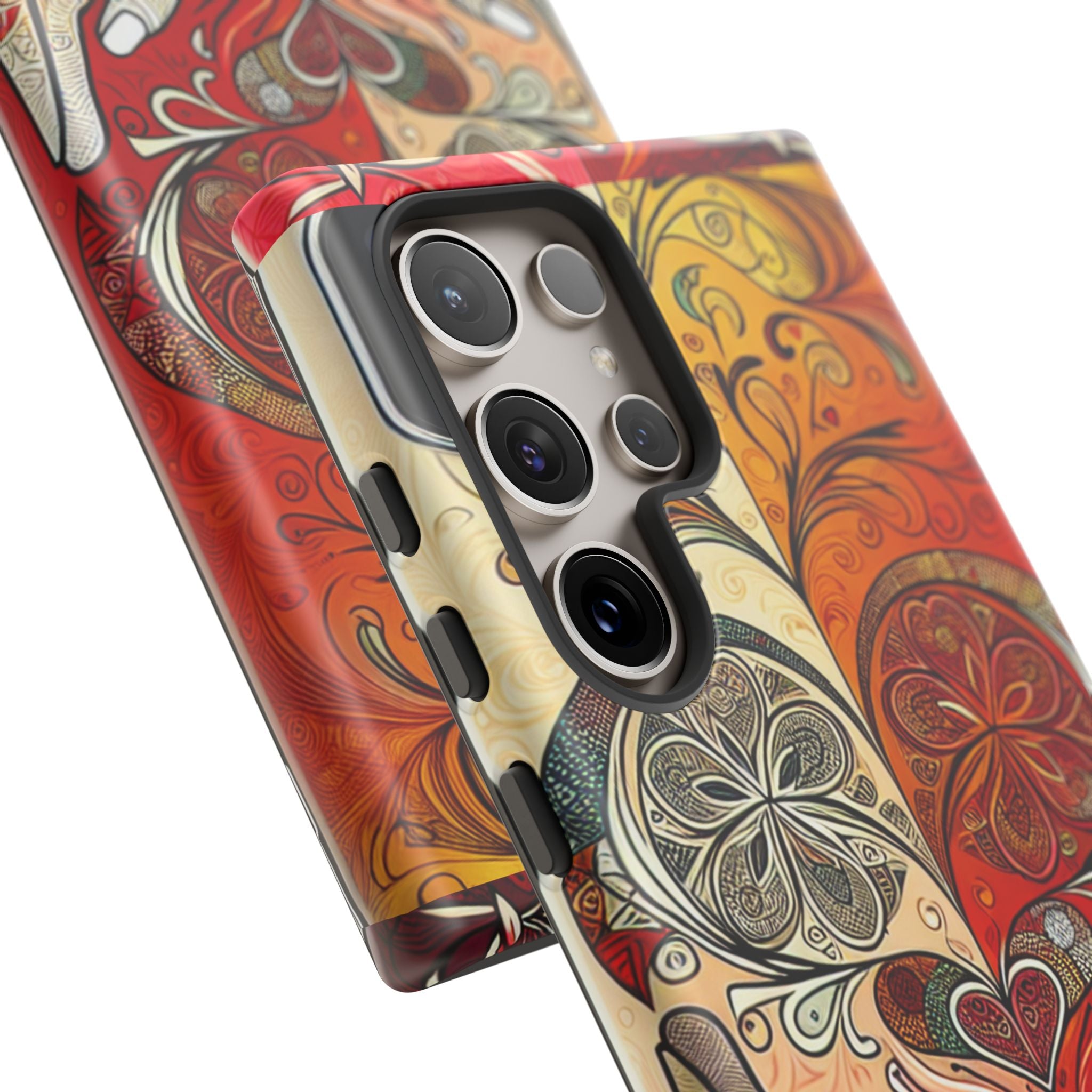 Colorful Artistic Phone Case for Tough Love, Gifts for Art Lovers, Unique Smartphone Accessories, Valentine's Day Gift