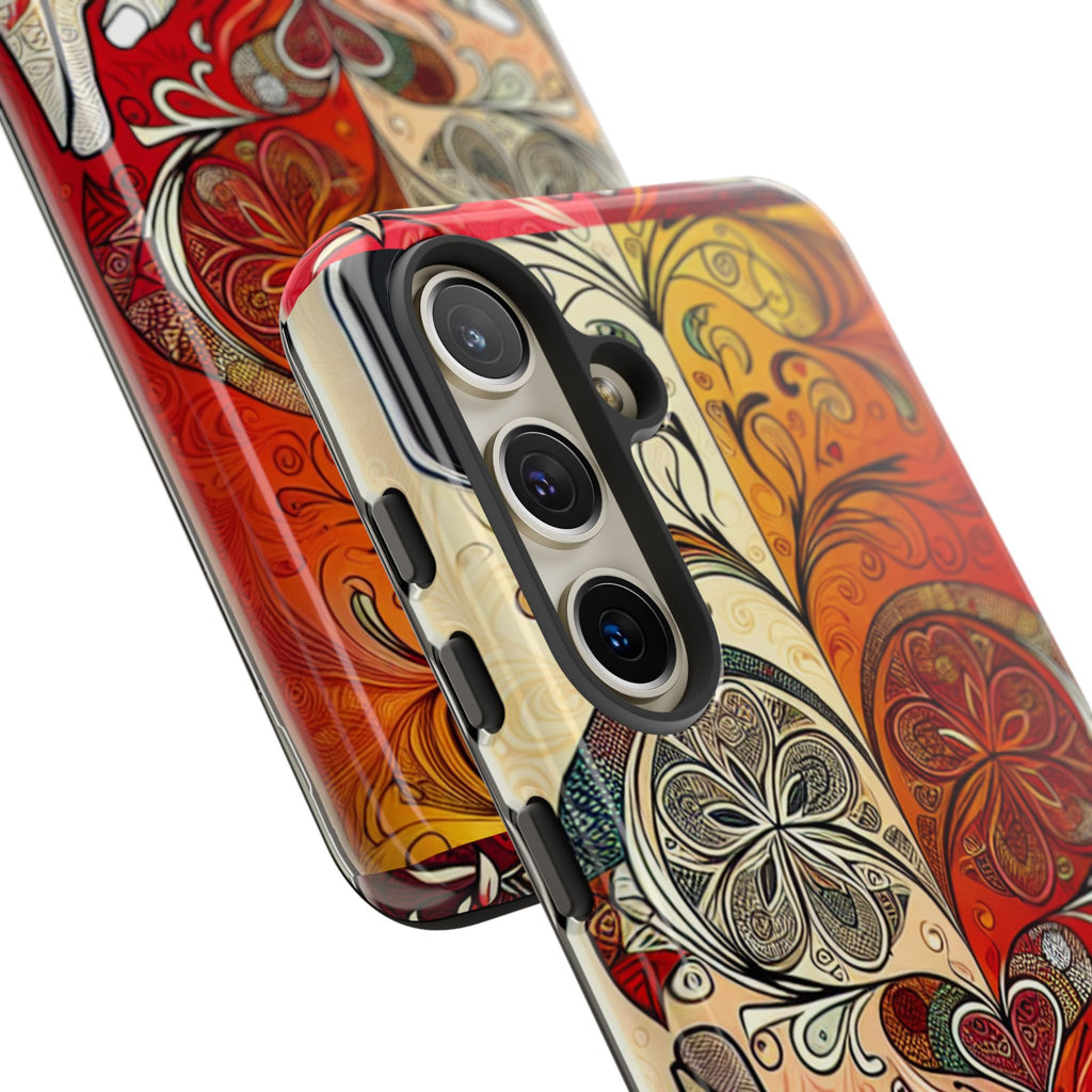 Colorful Artistic Phone Case for Tough Love, Gifts for Art Lovers, Unique Smartphone Accessories, Valentine's Day Gift
