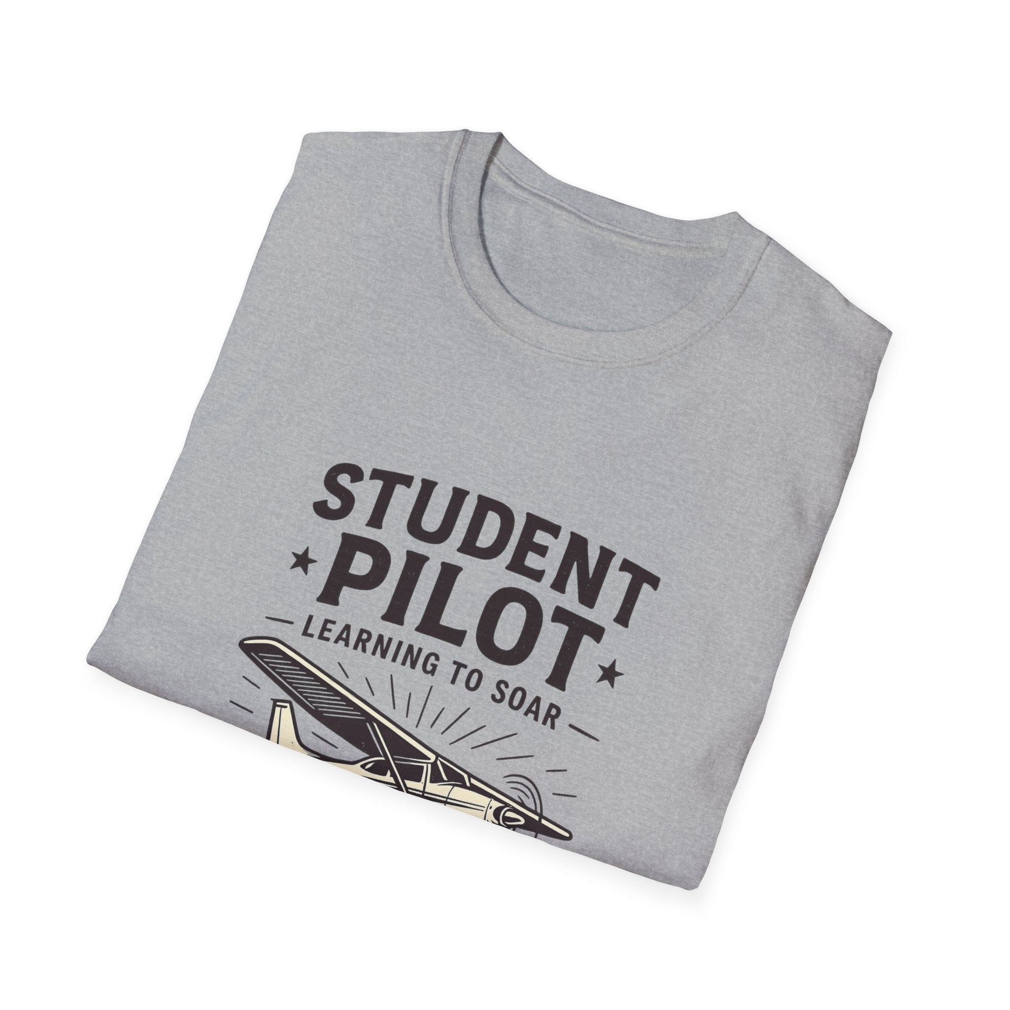 Student Pilot Unisex T-Shirt - Perfect for Aspiring Aviators, Aviation Gifts, Flight School, Casual Wear, Airplane Enthusiasts
