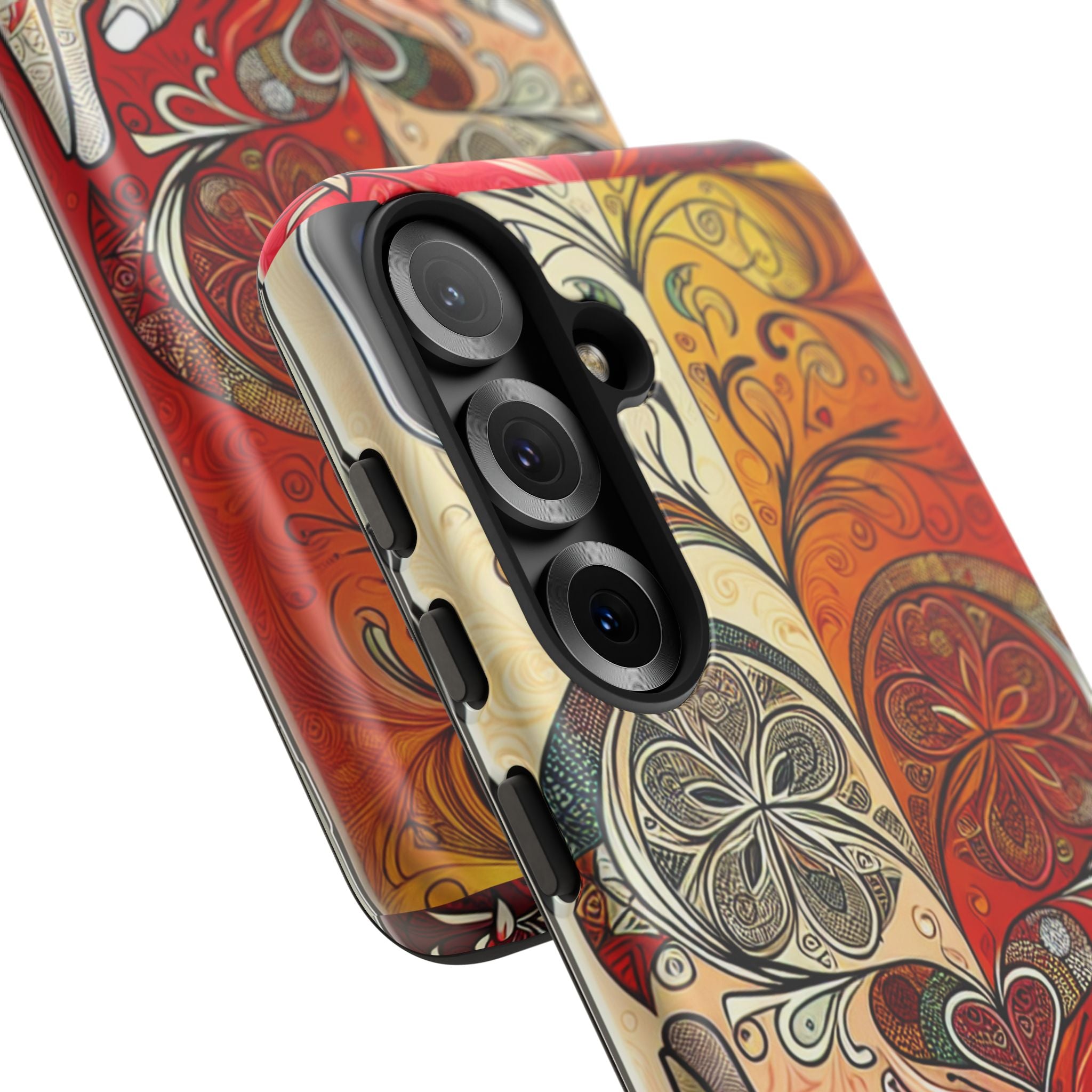 Colorful Artistic Phone Case for Tough Love, Gifts for Art Lovers, Unique Smartphone Accessories, Valentine's Day Gift