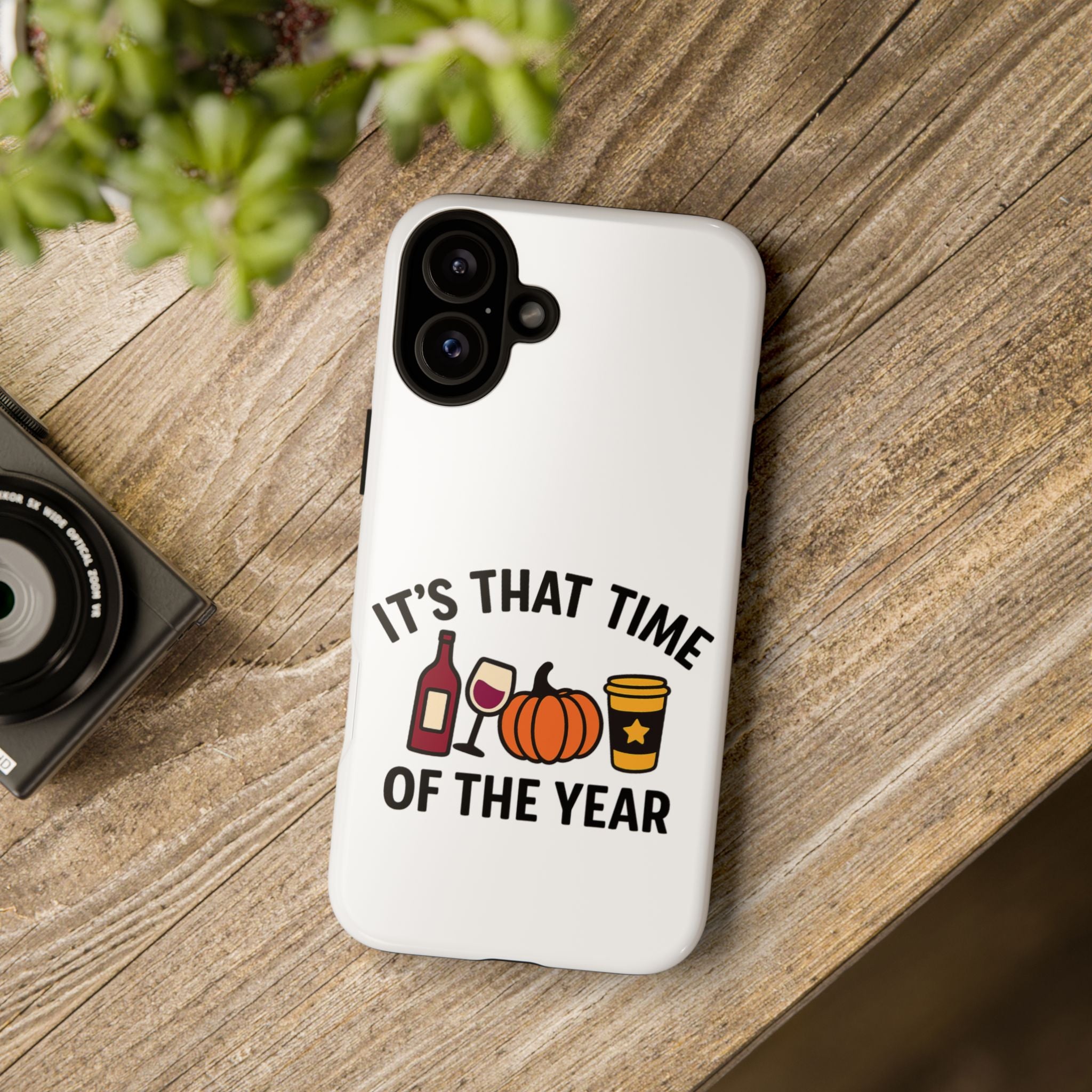 Festive Phone Case for Fall, It's That Time of the Year, Autumn Phone Cover, Seasonal Gift, Halloween Accessories, Harvest Design