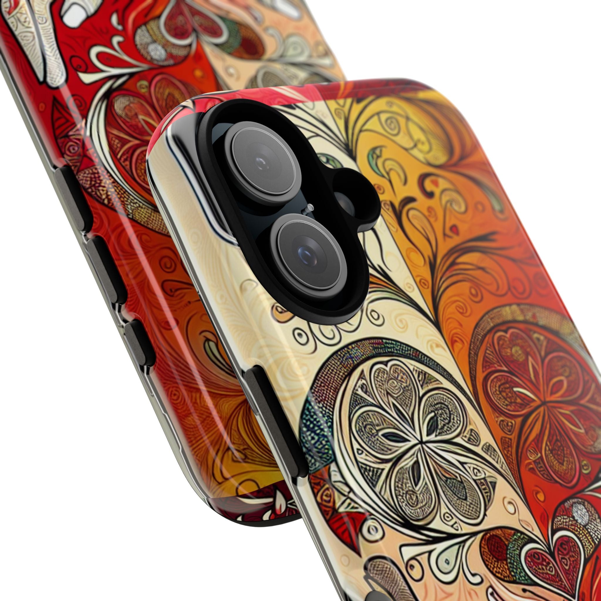 Colorful Artistic Phone Case for Tough Love, Gifts for Art Lovers, Unique Smartphone Accessories, Valentine's Day Gift