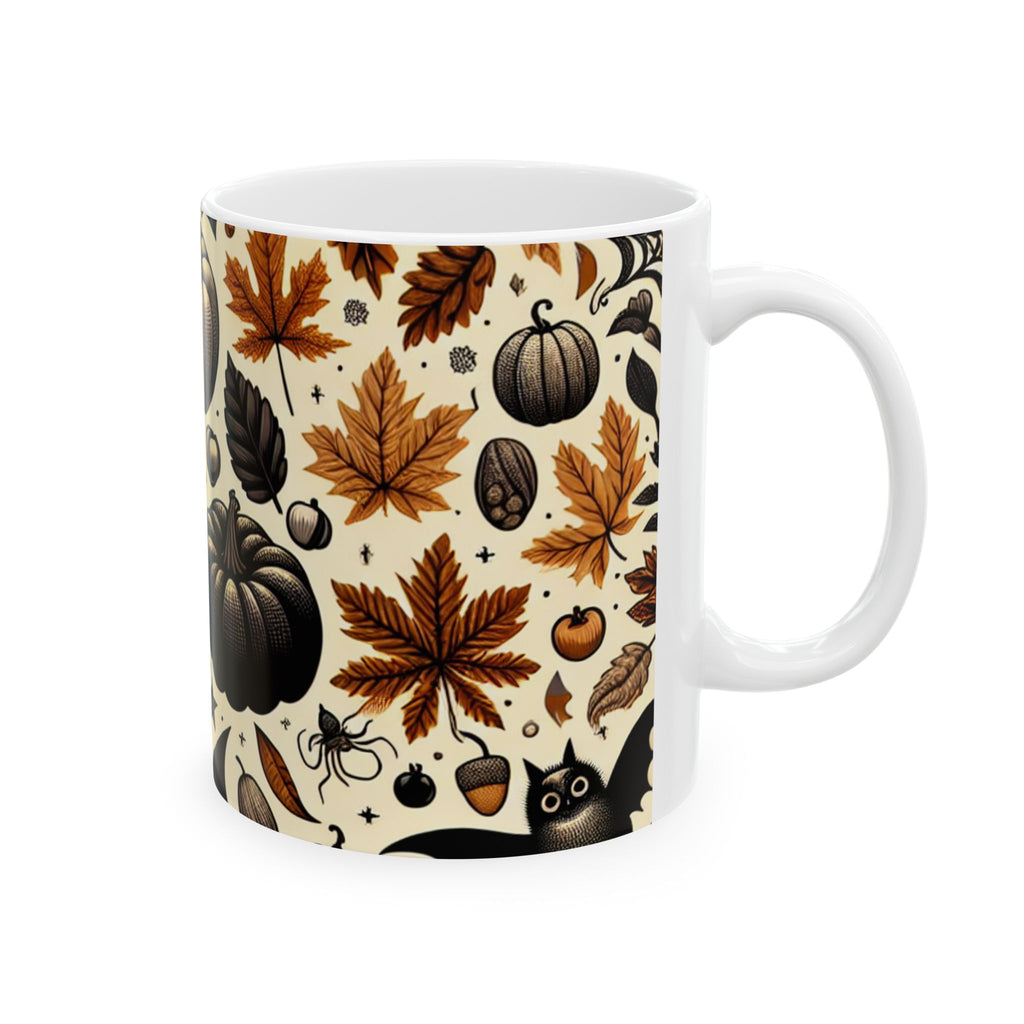 Autumn Pumpkin Ceramic Mug, Cozy Coffee Cup, Fall Decor, Halloween Vibes, Seasonal Drinkware, Gift for Pumpkin Lovers
